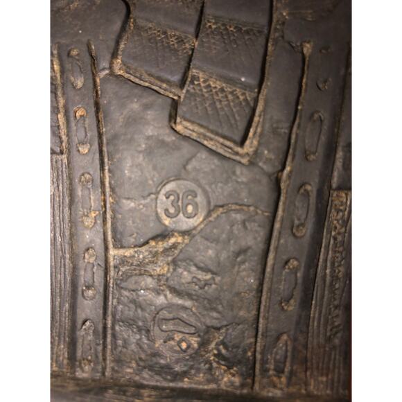 Vegan Leather Ankle Boots Size E36 US 5-5.5 Rieker Felicitas Wine Burgundy Boho - Picture 6 of 6